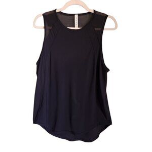 Lululemon Shirt Black 10 Women's Sculpt Tank Top Lightweight Workout Running